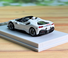 Load image into Gallery viewer, SOLO 1:64 White SF90 Convertible Racing Sport Model Diecast Metal Car New