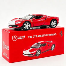 Load image into Gallery viewer, Bburago 1:64 Red 296 GTB Fiorano Sports Open Model Diecast Metal Car New Collection