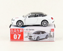 Load image into Gallery viewer, CCA 1:43 White Continental ISR Racing Sport Model Toy Diecast Metal Car BN
