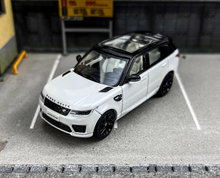 Load image into Gallery viewer, WHELART 1:64 2018 White Black Top Range Rover Sports Model Diecast Metal Car