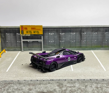 Load image into Gallery viewer, U2 1:64 Purple Zonda 760LH Super Racing Sports Model Diecast Resin Car Box