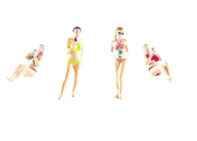 Load image into Gallery viewer, 1:64 Painted Figure Model Miniature Resin Diorama Sand Beach Beauty Bikini Girl