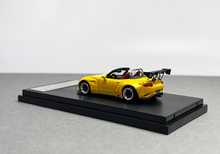 Load image into Gallery viewer, SW 1:64 JDM Yellow Miata MX5 Convertible Pandem Sport Model Diecast Metal Car