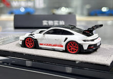 Load image into Gallery viewer, HH 1:64 White Red Rims 992.1 GT3 RS Sports Model Diecast Resin Car New Collection