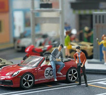 Load image into Gallery viewer, 1:64 Painted Figure Mini Model Miniature Resin Diorama Sand Leather Jacket Man
