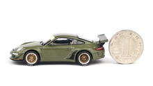 Load image into Gallery viewer, Poprace 1:64 Green RWB 997 Racing Sports Classic Model Diecast Metal Car New Collection