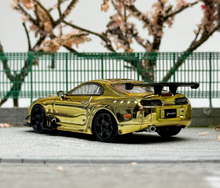 Load image into Gallery viewer, 1:64 LMLF Gold JDM Supra A80Z Pandem Sports Model Diecast Metal Car New Collection