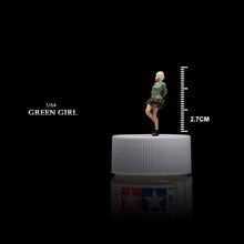 Load image into Gallery viewer, 1:64 Painted Figure Mini Model Miniature Car Scenes Resin Girl Mini Skirt Lady