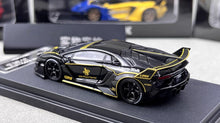 Load image into Gallery viewer, 1:64 Black JPS Aventador LP700-4 GT Evo LBWK Sport Model Diecast Metal Car New Collecction
