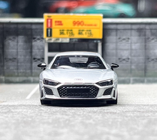 Load image into Gallery viewer, Masdi 1:64 Silver 2022 R8 V10 Coupe Racing Sports Model Diecast Metal Car BN
