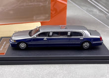 Load image into Gallery viewer, GCD 1:64 Silver Blue Stretch Limousine Continental Model Diecast Metal CarNew