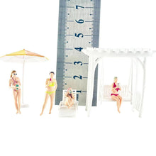Load image into Gallery viewer, 1:64 Painted Figure Model Miniature Resin Diorama Sand Beach Beauty Bikini Girl