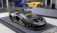 Load image into Gallery viewer, 1:64 Black JPS Aventador LP700-4 GT Evo LBWK Sport Model Diecast Metal Car New Collecction