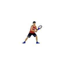 Load image into Gallery viewer, 1:64 Painted Figure Mini Model Miniature Resin Diorama Sport Tennis Lady Man Set