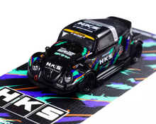Load image into Gallery viewer, TM 1:64 Black VW HKS RWB Beetle Classic Sports Model Diecast Metal Car New Collection