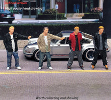 Load image into Gallery viewer, 1:64 Painted Figure Mini Model Miniature Resin Diorama Street Tattoo Man Boy Guy