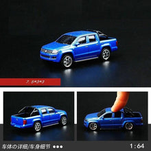 Load image into Gallery viewer, CCA 1:64 Blue Amarok Pickup Truck Model Toy Diecast Metal Car BN