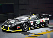 Load image into Gallery viewer, Bburago 1:24 Black Murcielago FIA GT Racing Sport Model Toy Diecast Metal Car