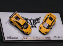 Load image into Gallery viewer, 404Error 1:64 Yellow Murcielago LP640 LBWK Model Diecast Resin Car Set New Collection
