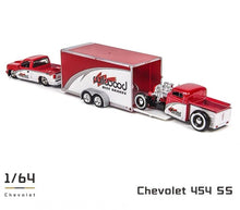 Load image into Gallery viewer, Maisto 1:64 1993 454 SS Pickup Trailer 1936 Chevy Haulers Model Metal Car