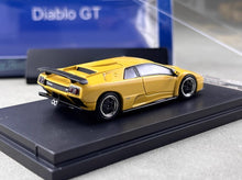 Load image into Gallery viewer, SH 1:64 Yellow Diablo GT 1998 Racing Sports Model Diecast Metal Car New Collection