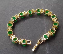 Load image into Gallery viewer, Nature Jade Beaded Bracelet Jewelry Blessing Lucky Fortune Gift For Her Green qq