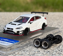 Load image into Gallery viewer, CM 1:64 White JDM STI WRX Varis Racing Sports Model Toy Diecast Metal Car BN