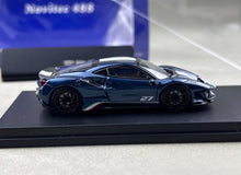 Load image into Gallery viewer, SH 1:64 Blue 488 Pista Novitec #27 Sports Model Diecast Metal Car New Collection