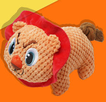 Load image into Gallery viewer, Dog Squeaky Toys Chew Puppy Fluffy Toy Durable Fabric Teeth Grinding PET Lion