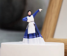 Load image into Gallery viewer, 1:64 Painted Figure Model Miniature Resin Diorama Sand Korean Traditional Lady