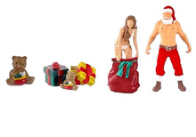 Load image into Gallery viewer, 1:64 Painted Figure Mini Model Miniature Resin Diorama Christmas Santa Girl Gift