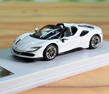 Load image into Gallery viewer, SOLO 1:64 White SF90 Convertible Racing Sport Model Diecast Metal Car New
