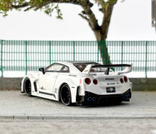 Load image into Gallery viewer, CM 1:64 White GTR R35 35GT-RR LBWK Racing Sports Model Diecast Metal Car New Collection