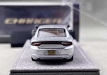 Load image into Gallery viewer, Elite 1:64 Silver Police Charger SRT Sedan Sports Model Diecast Metal Car New Collection