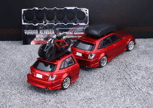 Load image into Gallery viewer, Mortal 1:64 HEC Red Altezza Wagon Trailer Sports Model Diecast Metal Car New Collection
