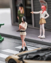 Load image into Gallery viewer, 1:64 Painted Figure Mini Model Miniature Resin Diorama Sand Hot Girl Long Hair New