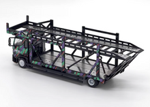 Load image into Gallery viewer, 1:64 UM HKS 500 HINO Ranger Double Transport Truck Model Diecast Metal Car New Collection