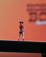 Load image into Gallery viewer, 1:64 Painted Figure Mini Model Miniature Resin Diorama Sand Western Cow Girl