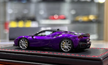 Load image into Gallery viewer, U2 1:64 Purple SF90 Stradale Coupe Hard Top Sports Model Diecast Resin Car New Collection