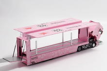 Load image into Gallery viewer, 1:64 Scania S730 Pink Enclosed Double Deck Truck Model Diecast Metal Car New Collection
