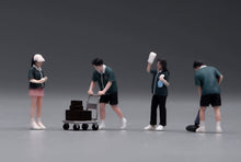 Load image into Gallery viewer, 1:64 Painted Figure Model Miniature Resin Sand Diorama Supermarket Staffs Set
