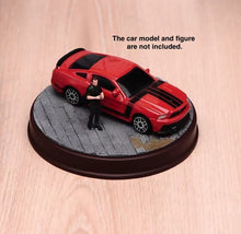 Load image into Gallery viewer, 1:64 Painted Car Model Base Miniature Diorama Sand Scenario Grey brick Road Toy