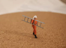Load image into Gallery viewer, 1:64 Painted Figure Mini Model Miniature Resin Diorama Sand Fire Fighter Man Toy Collection