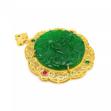 Load image into Gallery viewer, Nature Jade Green Landscape Pendant Necklace Gift Jewelry charm Blessing Lucky