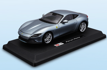 Load image into Gallery viewer, Bburago 1:24 Silver Roma Racing Sports Model Toy Diecast Metal Car BN