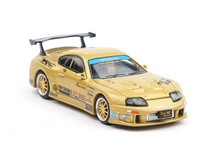 Load image into Gallery viewer, Poprace 1:64 Gold Supra GT300 Top Secret Sports Model Diecast Metal Car New Collection