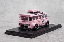 Load image into Gallery viewer, TPC 1:64 Pink VW T1 Kombi Van #43 Camper Model Diecast Metal Car New