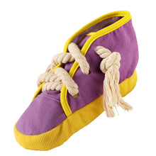 Load image into Gallery viewer, Dog Squeaky Toys Shoes-Shaped Chew Tear-Resistant Plush for Teeth Grinding Pet