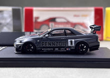 Load image into Gallery viewer, FS 1:64 Gray JDM Skyline GTR R34 #1 Sports Model Diecast Metal Car New Collection