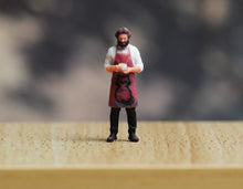 Load image into Gallery viewer, 1:24 Painted Figure Model Miniature Resin Diorama Sand Waiter Barista Man
